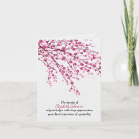Cherry Blossoms Sympathy Thank You