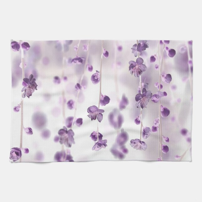 Cherry blossoms tea towel (Horizontal)