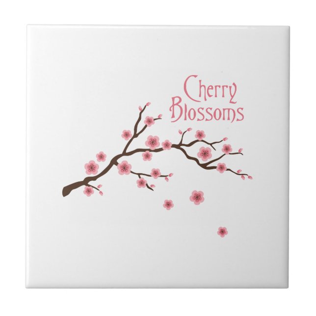 Cherry Blossoms Tile (Front)
