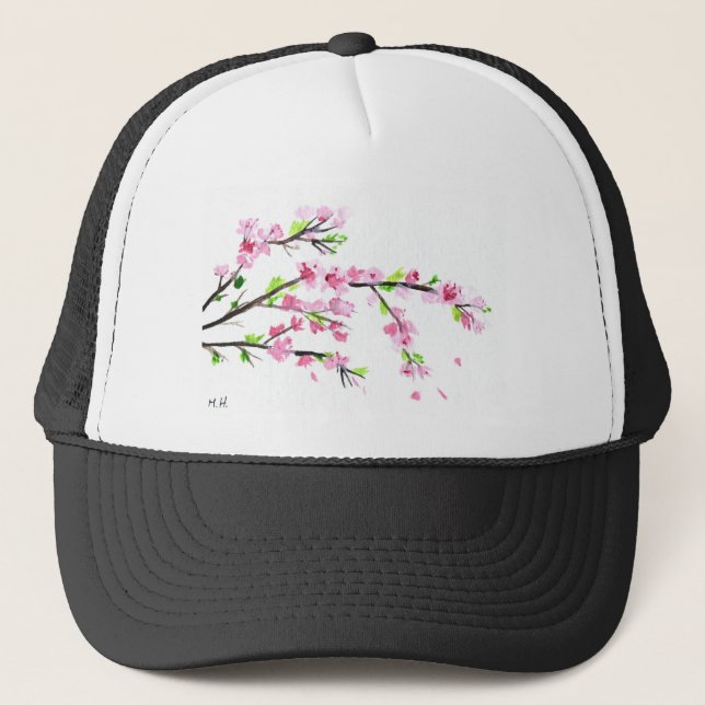 Cherry blossoms trucker hat (Front)