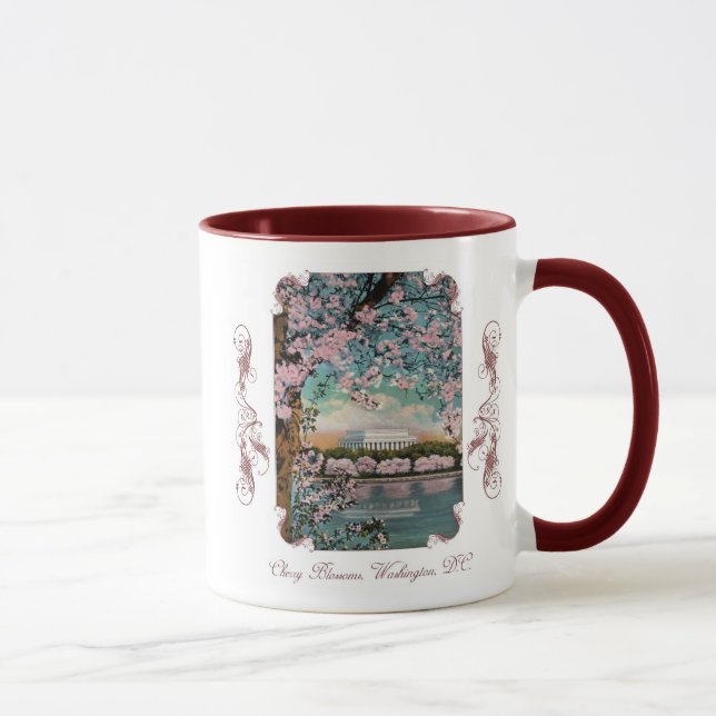 Cherry Blossoms Victorian Coffee Mug (Right)