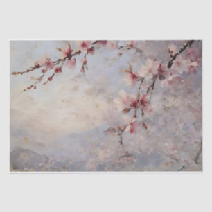 Cherry Blossoms Watercolor Decoupage  Tissue Paper