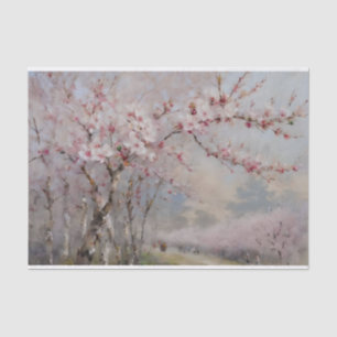 Cherry Blossoms Watercolor Decoupage Tissue Paper