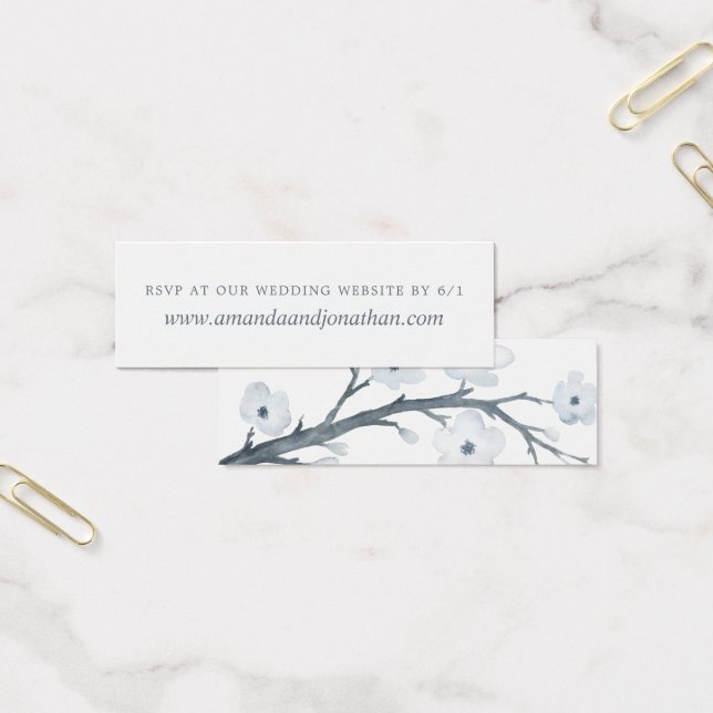 Cherry Blossoms Wedding reply at website RSVP (Office)