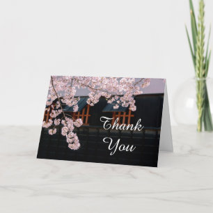 Cherry Blossoms Wedding Thank You Note Cards