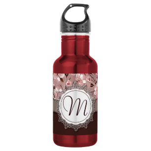 Cherry Blossoms with Lace Monogram 532 Ml Water Bottle