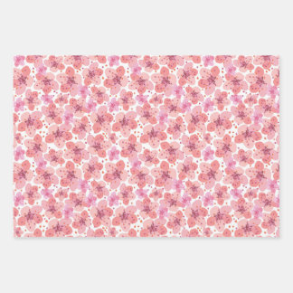 cherry blossoms wrapping paper sheet