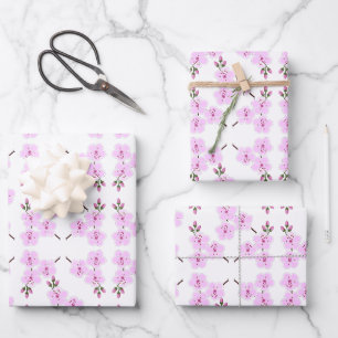 Cherry Blossoms Wrapping Paper Sheets