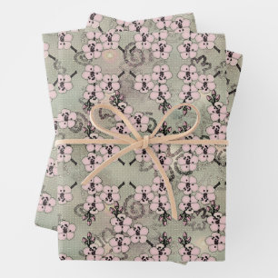 Cherry Blossoms Wrapping Paper Sheets