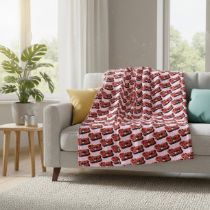 Cherry Bomb Fleece Blanket