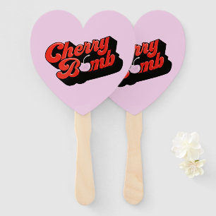 Cherry Bomb Hand Fan