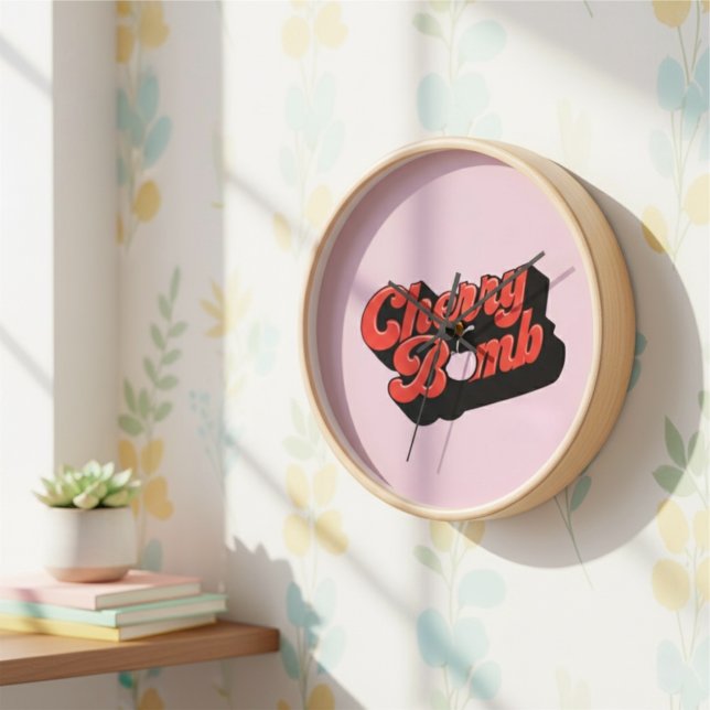 Cherry Bomb Large Clock (Creator Uploaded)