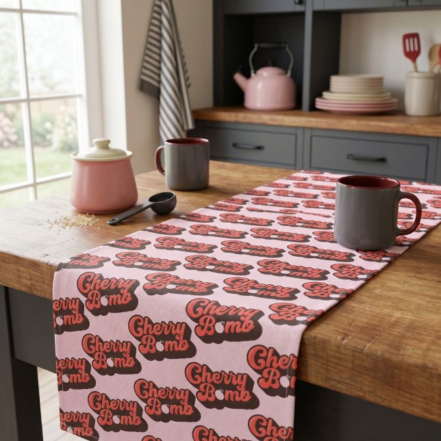 Cherry Bomb Long Table Runner (Creator Uploaded)