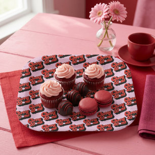 Cherry Bomb Paper Plate