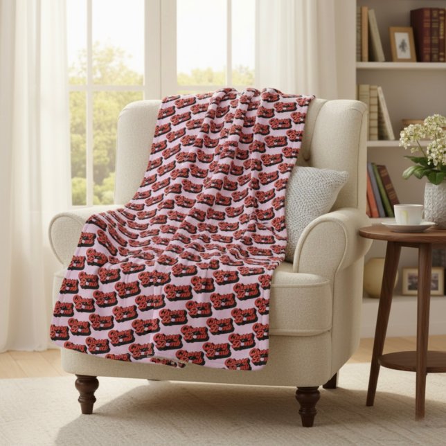 Cherry Bomb Sherpa Blanket (Creator Uploaded)