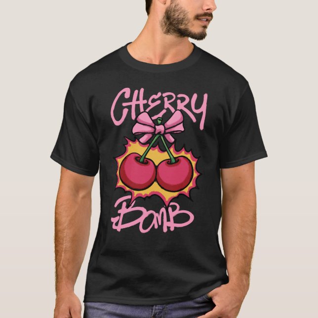 Cherry Bomb streetwear T-Shirt (Front)