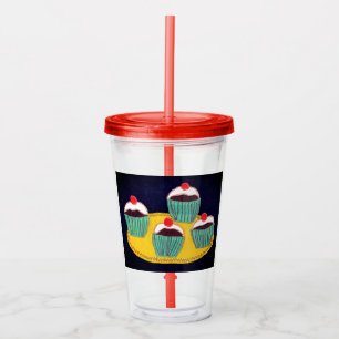 Cherry buns acrylic tumbler