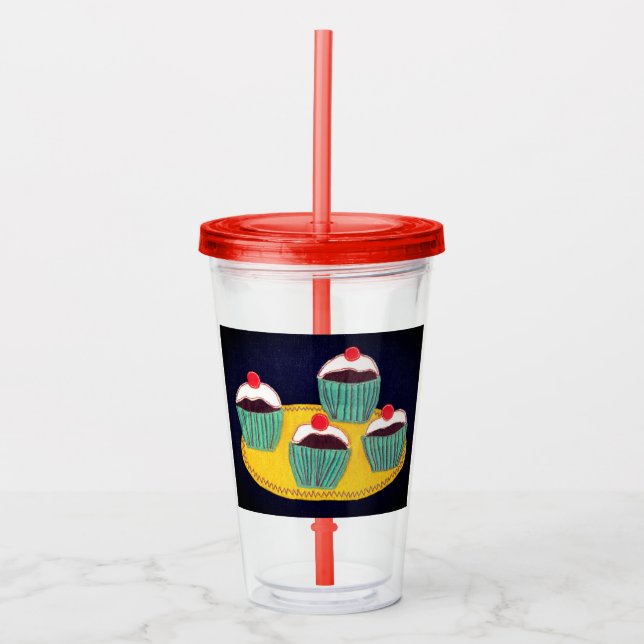 Cherry buns acrylic tumbler (Front)