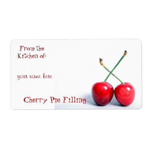Cherry Canning Labels
