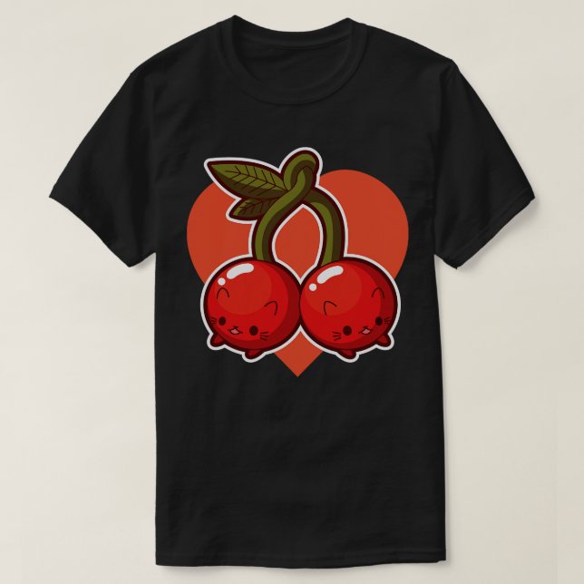 Cherry Cats T-Shirt (Design Front)