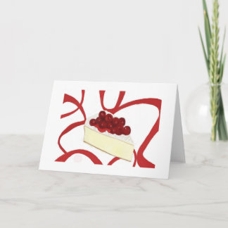 Cherry Cheesecake Greeting Card