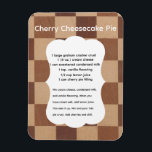 Cherry Cheesecake Recipe Magnet<br><div class="desc">Preserving the flavors of the past. Every magnet tells a delicious story.</div>
