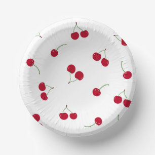 Cherry Cherries Paper Plate