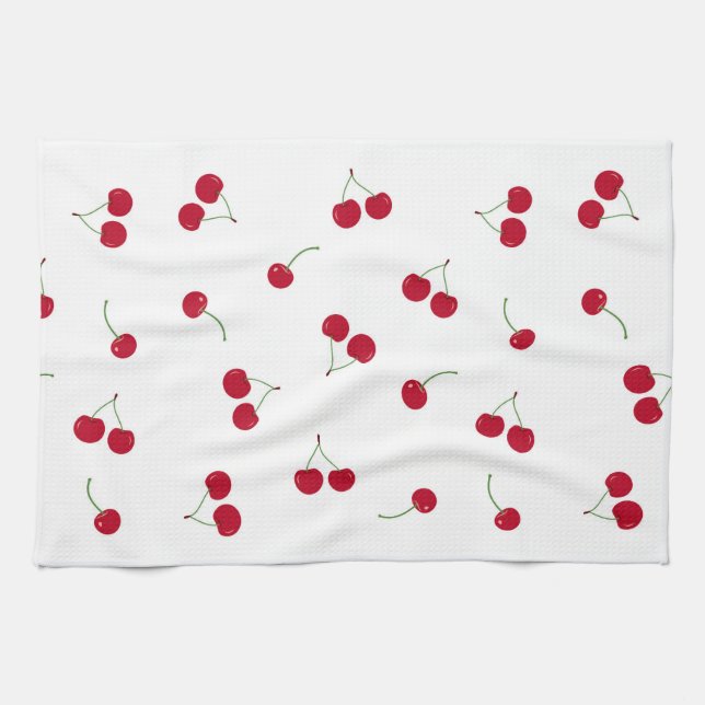 Cherry Cherries Tea Towel (Horizontal)