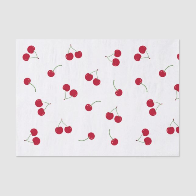 Cherry Cherries Tissue Paper (Front)