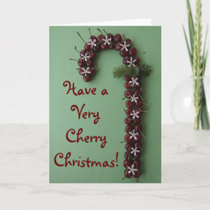 Cherry Christmas Holiday Card