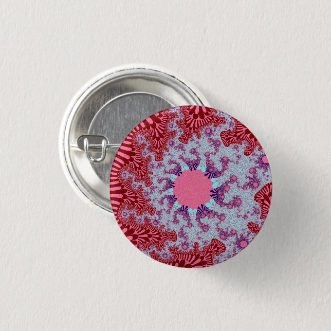 Cherry Cola Sunburst 3 Cm Round Badge (Front & Back)