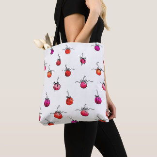 Cherry Coquette Watercolor Bachelorette Girl Trip Tote Bag