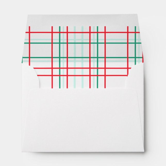 Cherry Cottage Plaid Envelope (Back (Bottom))