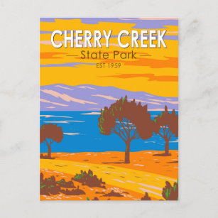 Cherry Creek State Park Colorado Vintage Postcard