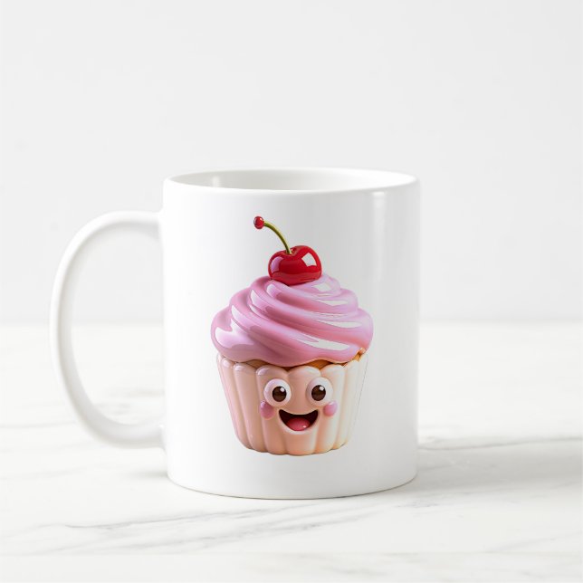 Cherry Cupcake Cutie Coffee Mug (Left)