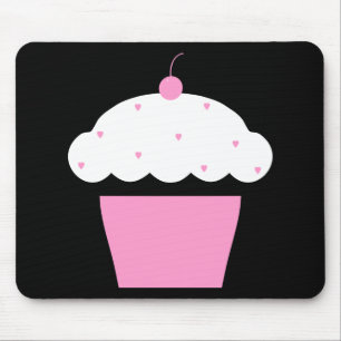 cherry cupcake mouse pad