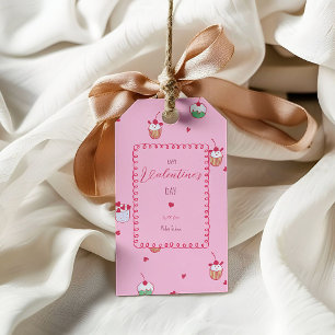 Cherry Cupcakes & Love Hearts – Valentine Dessert Gift Tags