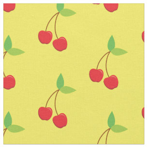 Cherry Cute Fruit Cherries Kitchen Fabric