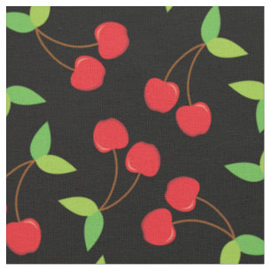 Cherry Cute Fruit Cherries Kitchen Fabric