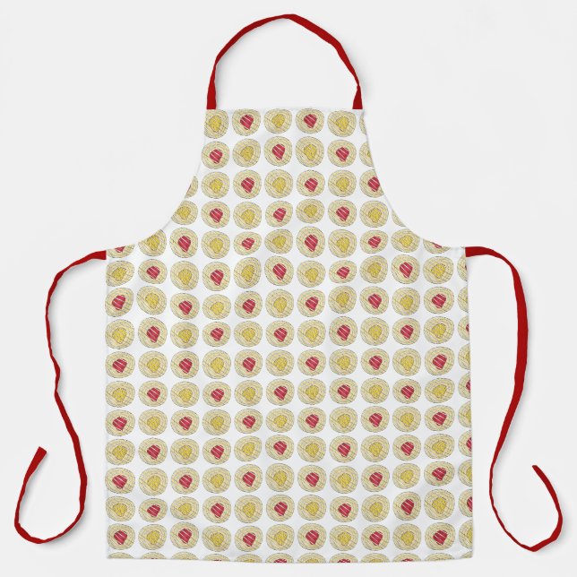 Cherry Danish Bakery Pastry Breakfast Food Café Apron (Front)