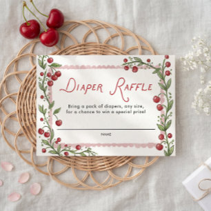 Cherry Diaper Raffle Enclosure Card