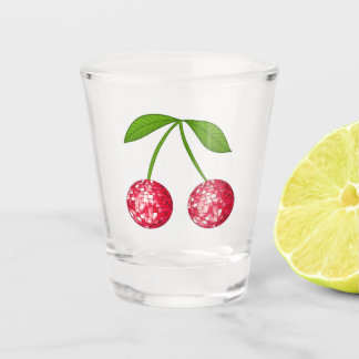Cherry Disco Ball Shot Glass