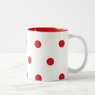 Cherry Dots Two-Tone Coffee Mug