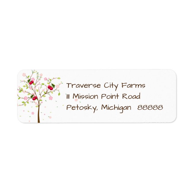 Cherry Farm Address Label (Front)