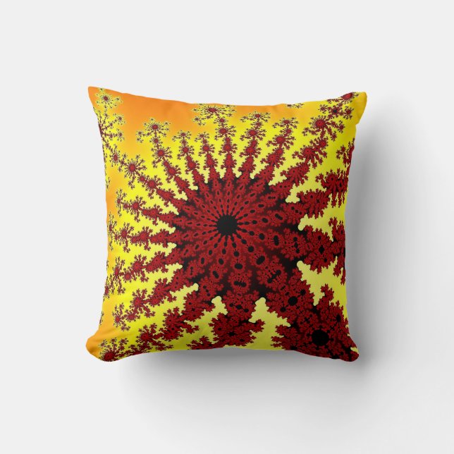 Cherry Firework Burst Cushion (Front)