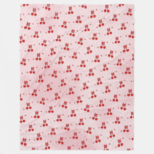 Cherry Fleece Blanket