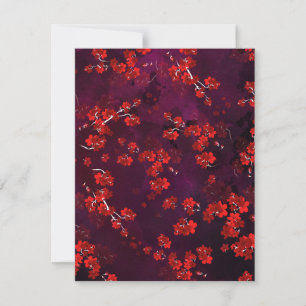 Cherry Flower 3 Card