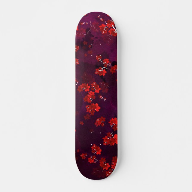 Cherry Flower 3 Skateboard (Front)