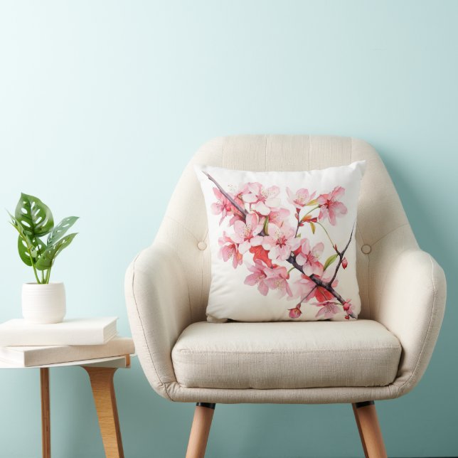 Cherry Flower Branch Cushion (Chair)