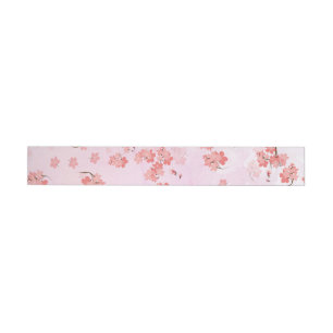 Cherry Flower Wrap Around Label